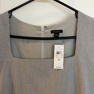 Ann Taylor Factory. 10. NWT. Dress. Blue & White